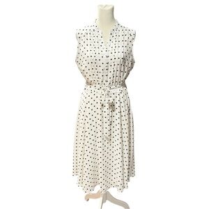 NANETTE LEPORE Black and White Polka Dot Dress, BNWT, S6